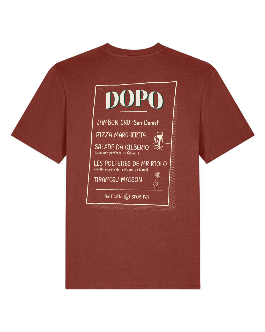 Tee Shirt Dopo Menu - Dopo x Foot Dimanche