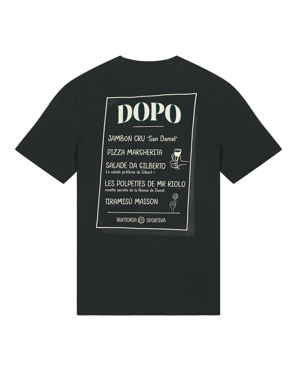 Tee Shirt Dopo Menu - Dopo x Foot Dimanche