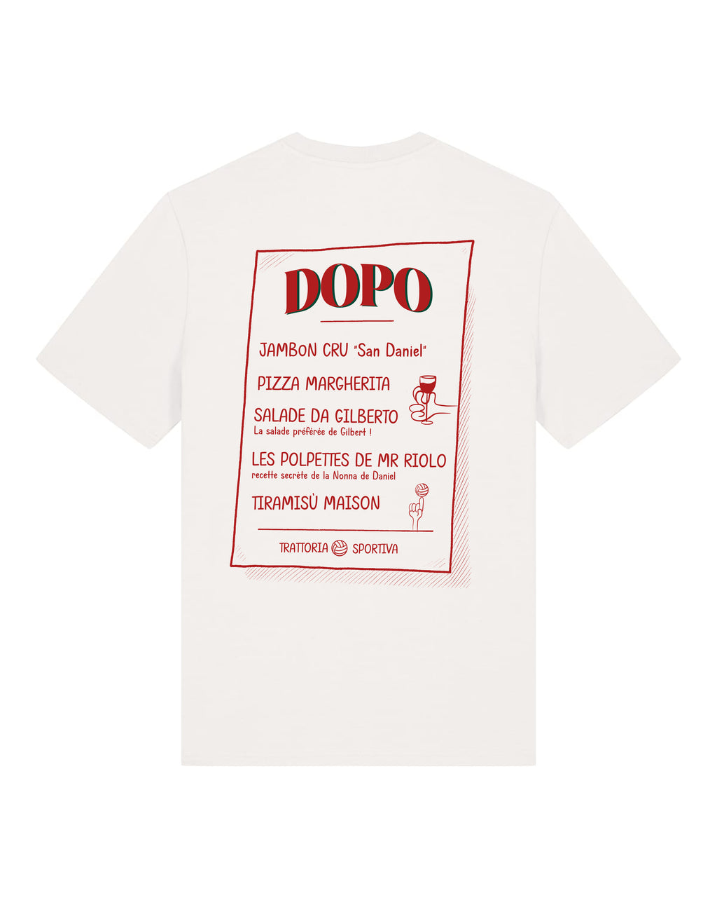 Tee Shirt Dopo Menu - Dopo x Foot Dimanche