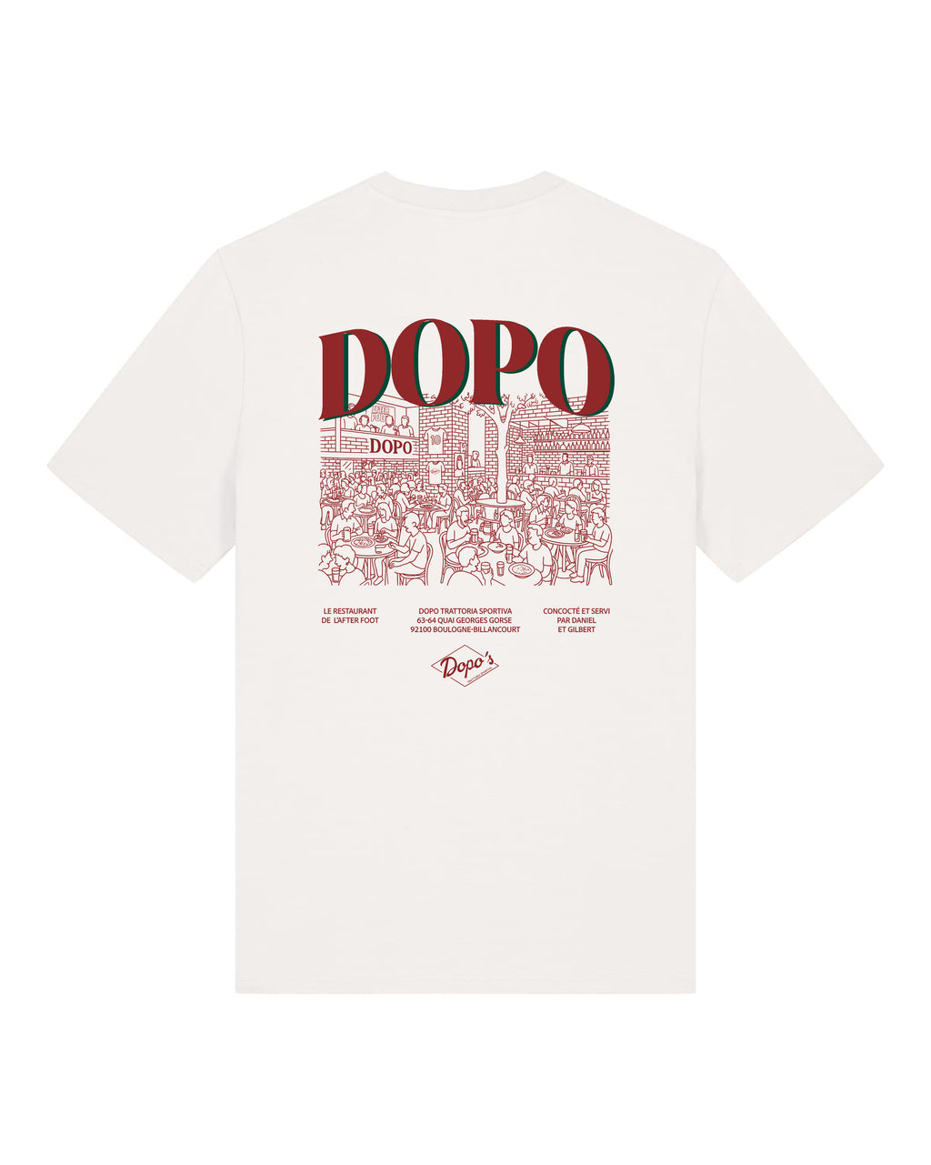 Tee Shirt Dopo Restaurant - Dopo x Foot Dimanche
