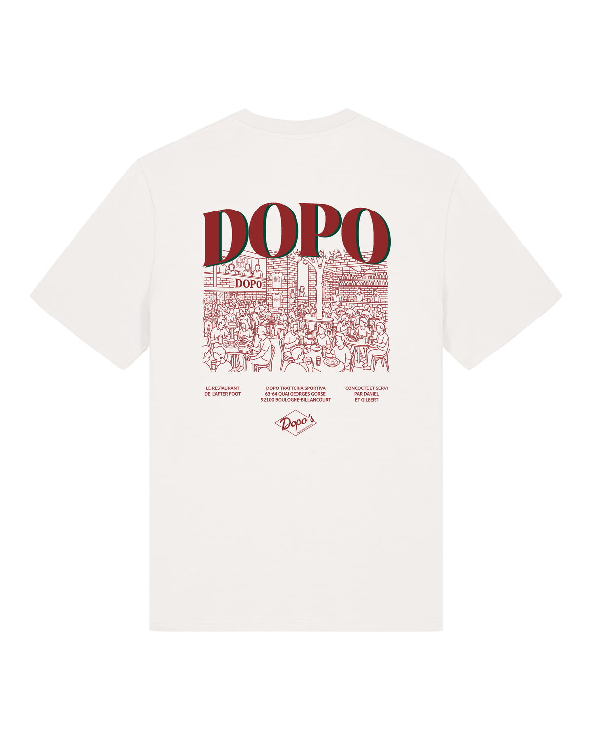 Tee Shirt Dopo Restaurant - Dopo x Foot Dimanche