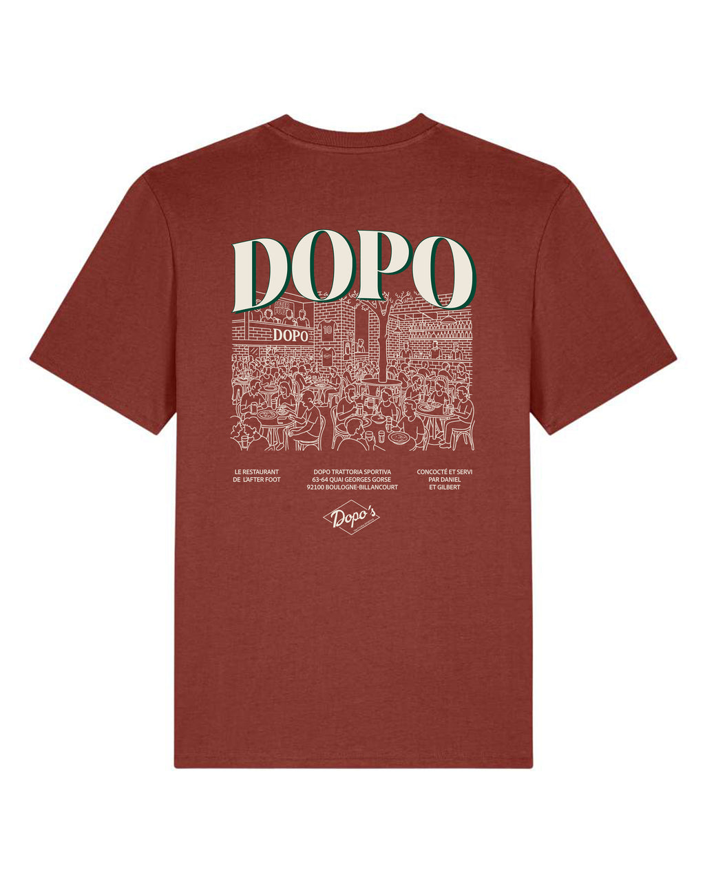 Tee Shirt Dopo Restaurant - Dopo x Foot Dimanche