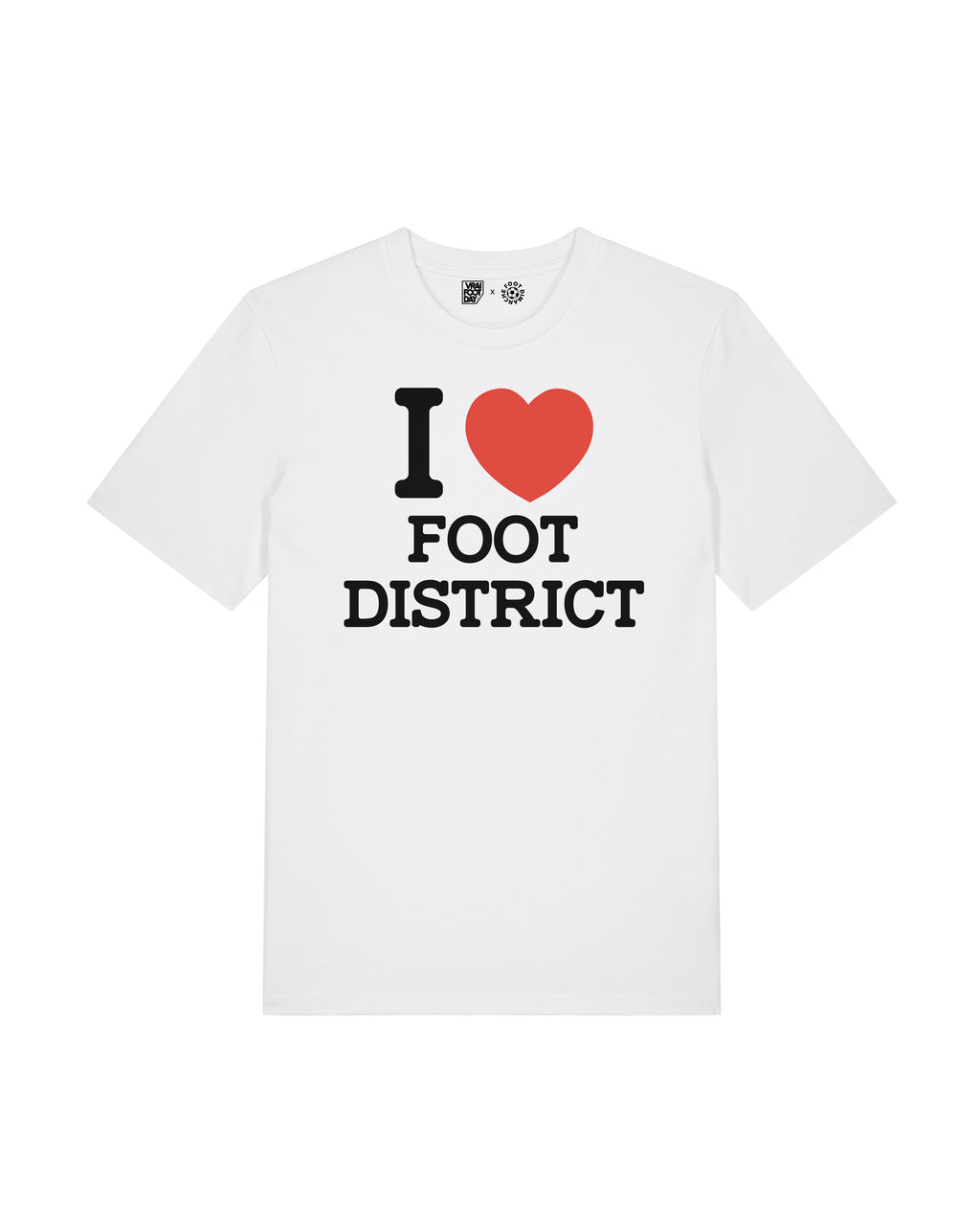 Tee Shirt I Love Foot District - Vrai Foot Day x Foot Dimanche