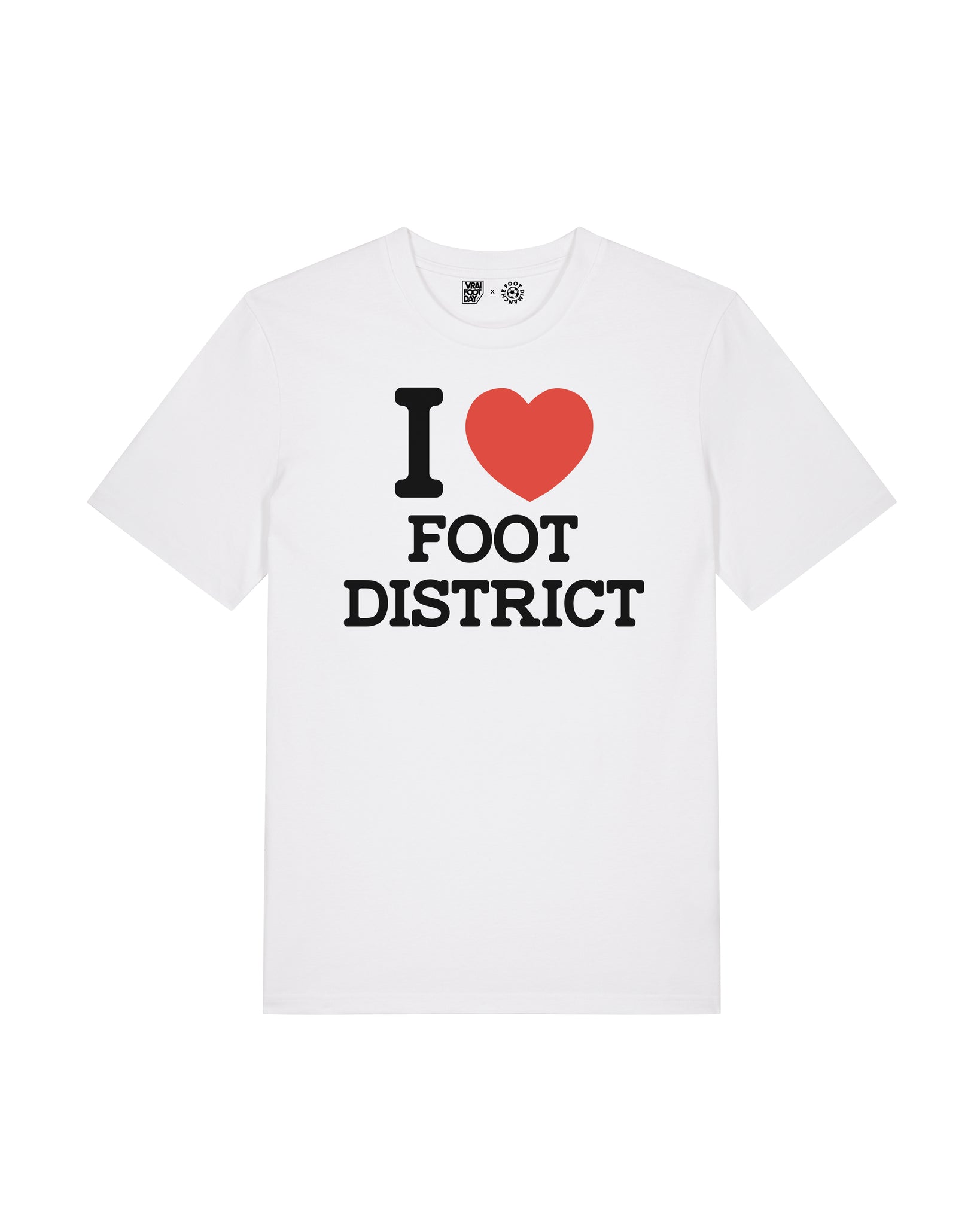 Tee Shirt I Love Foot District - Vrai Foot Day x Foot Dimanche