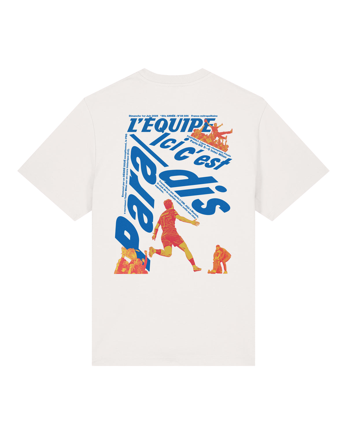 Tee Shirt Ici c'est Paradis - L'Equipe x Foot Dimanche by Plakat