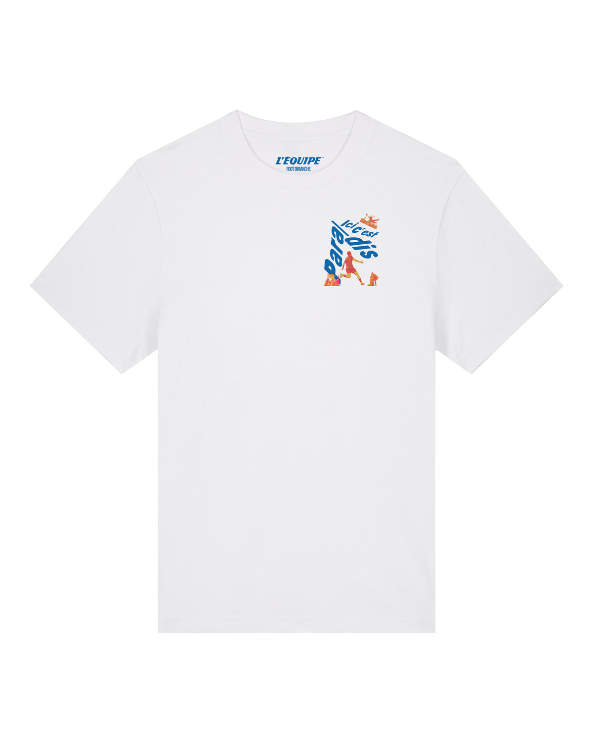 Tee Shirt Ici c'est Paradis - L'Equipe x Foot Dimanche by Plakat