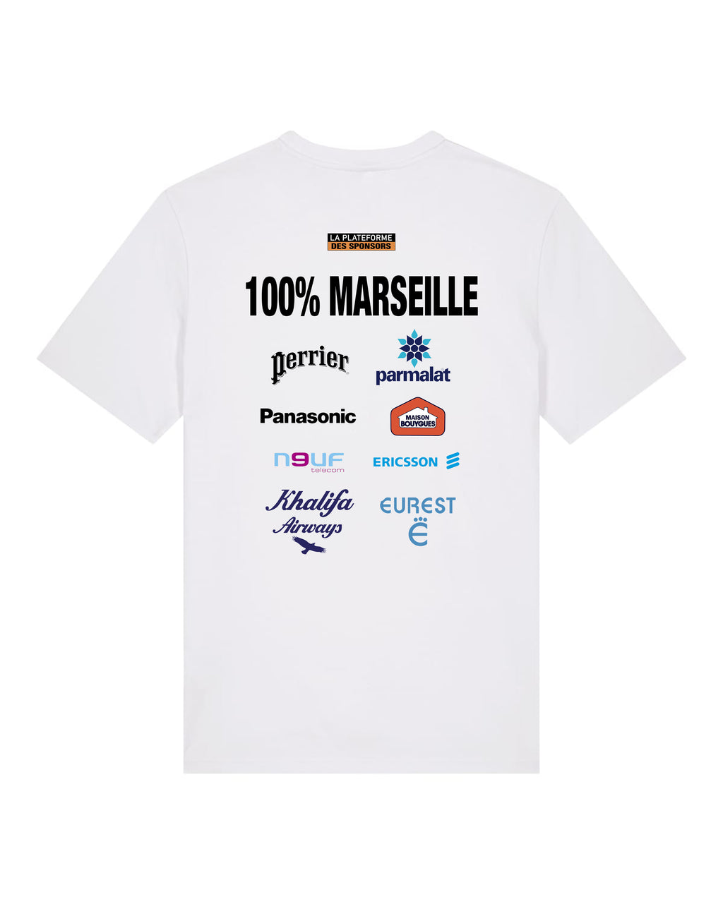 Tee Shirt La Plateforme des Sponsors 100% Marseille