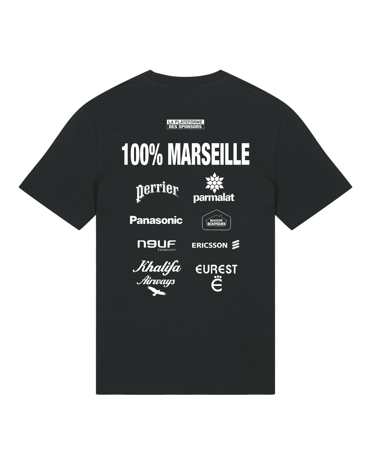 Tee Shirt La Plateforme des Sponsors 100% Marseille