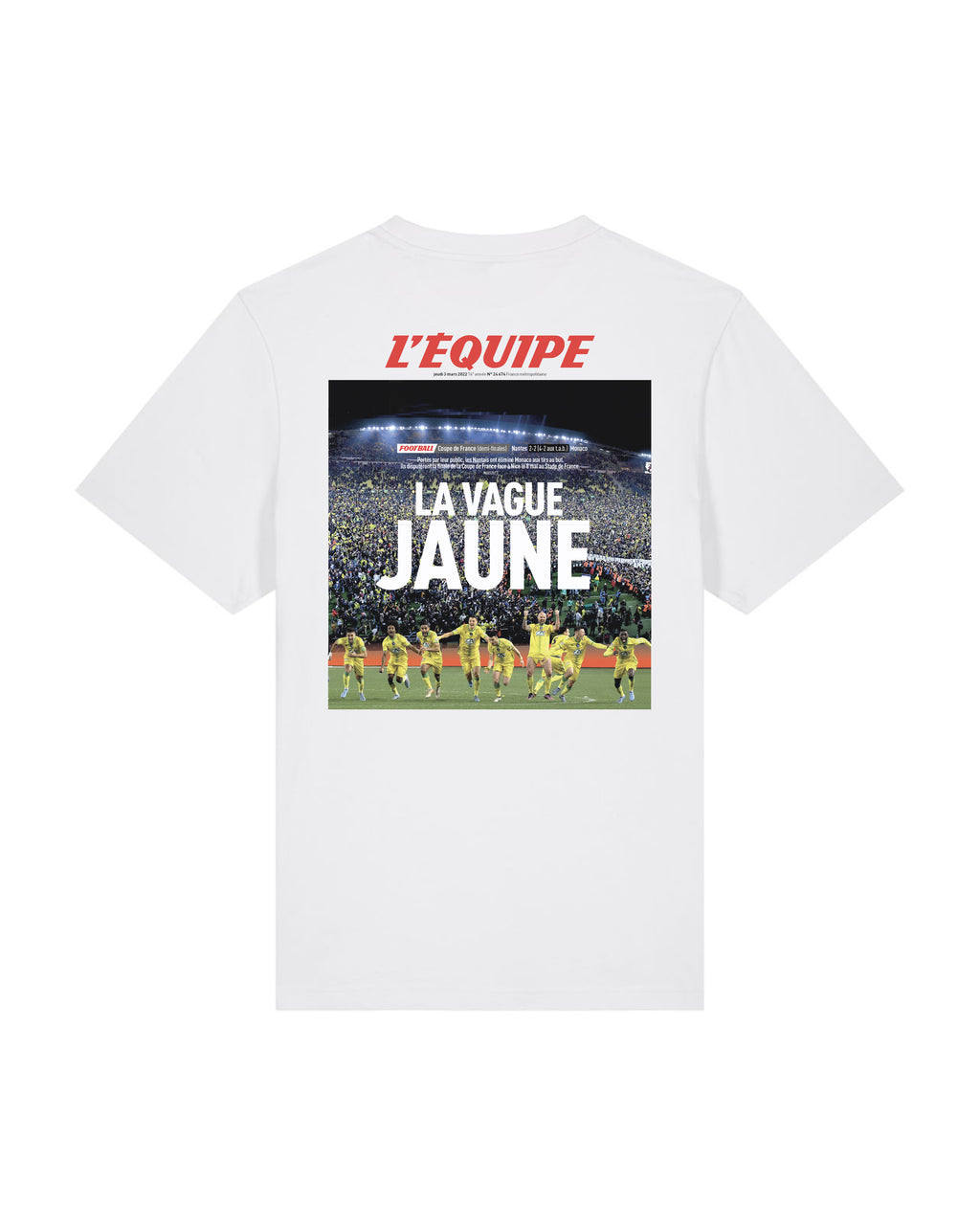 Tee Shirt La vague jaune - L'Equipe x Foot Dimanche