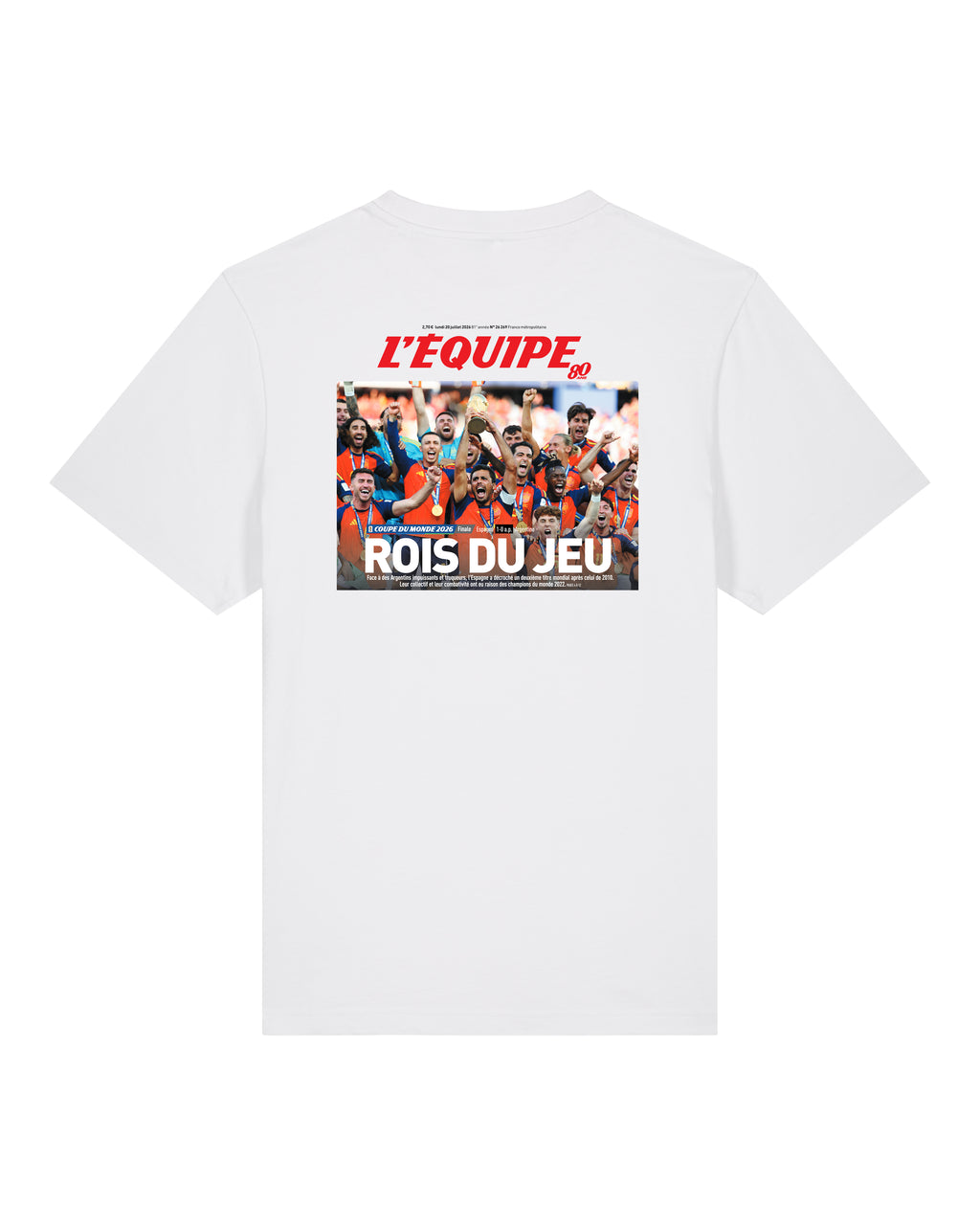 Tee Shirt Les Rois du Jeu - L'Equipe x Foot Dimanche