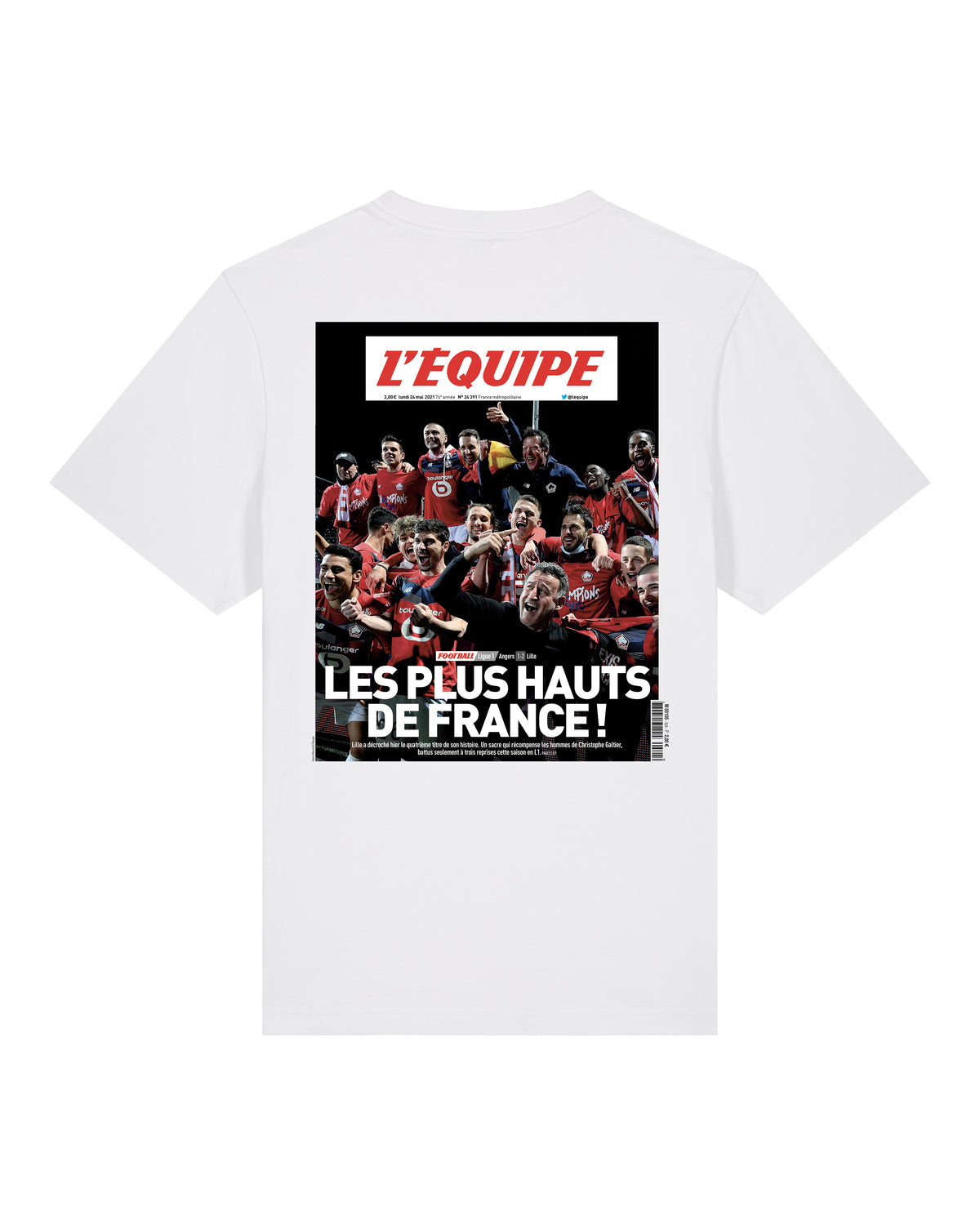 Tee Shirt Les plus Hauts de France - L'Equipe x Foot Dimanche