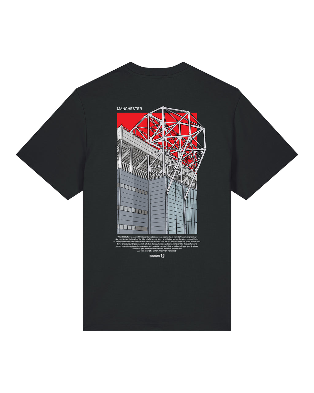 Tee Shirt Manchester brodé - Mark Johnson x Foot Dimanche