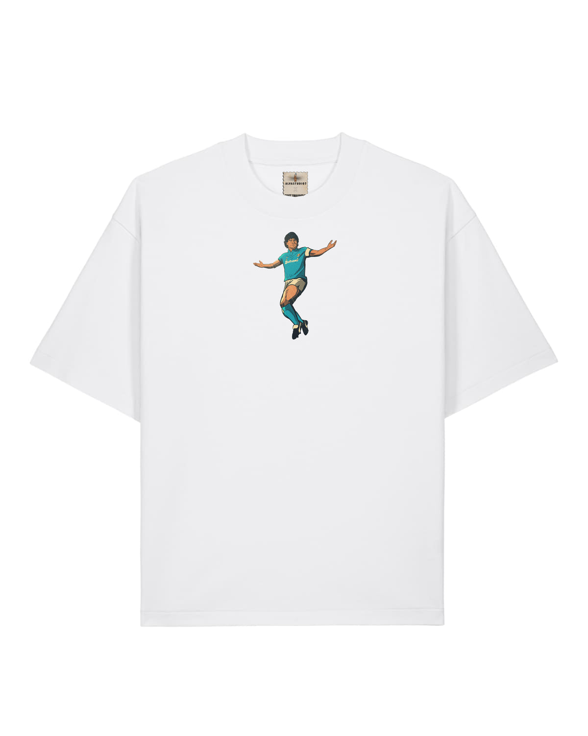 Tee Shirt Maradona - Foot Dimanche x Alvastudio7