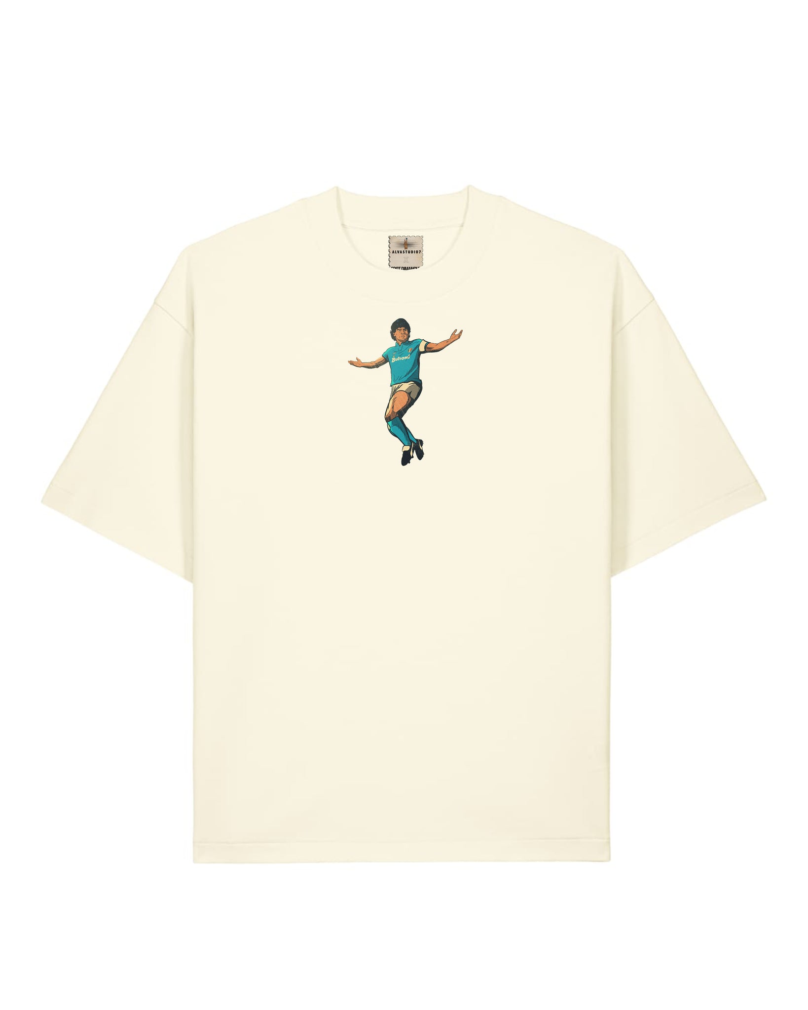 Tee Shirt Maradona - Foot Dimanche x Alvastudio7