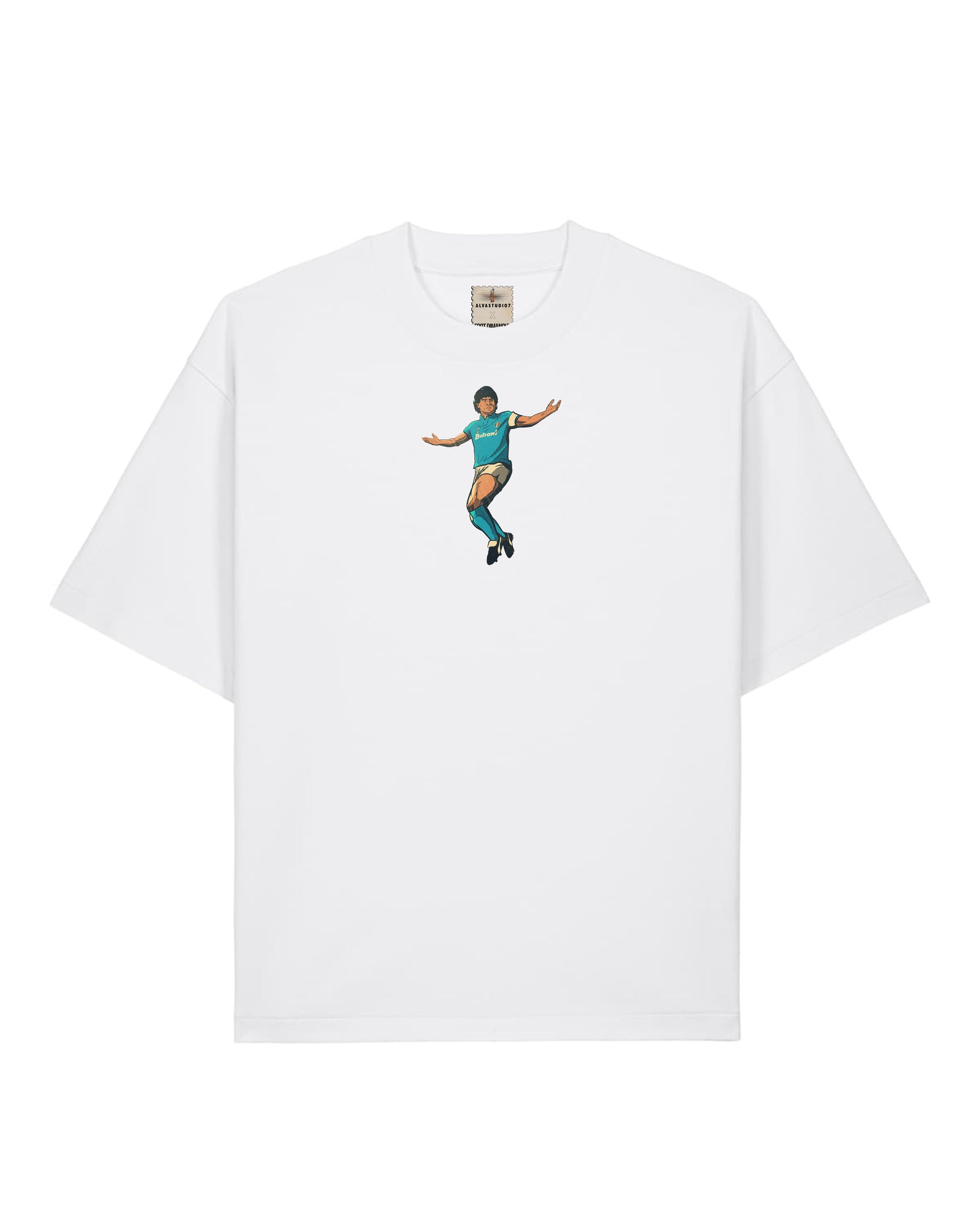 Tee Shirt Maradona - Foot Dimanche x Alvastudio7