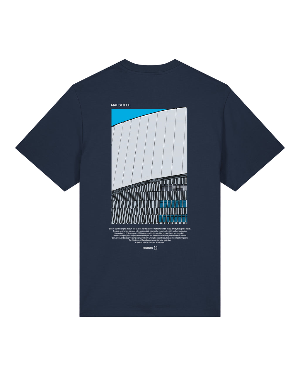 Tee Shirt Marseille brodé - Mark Johnson x Foot Dimanche