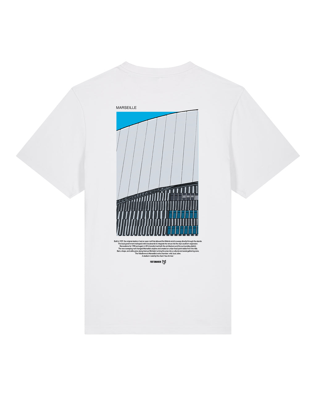 Tee Shirt Marseille brodé - Mark Johnson x Foot Dimanche