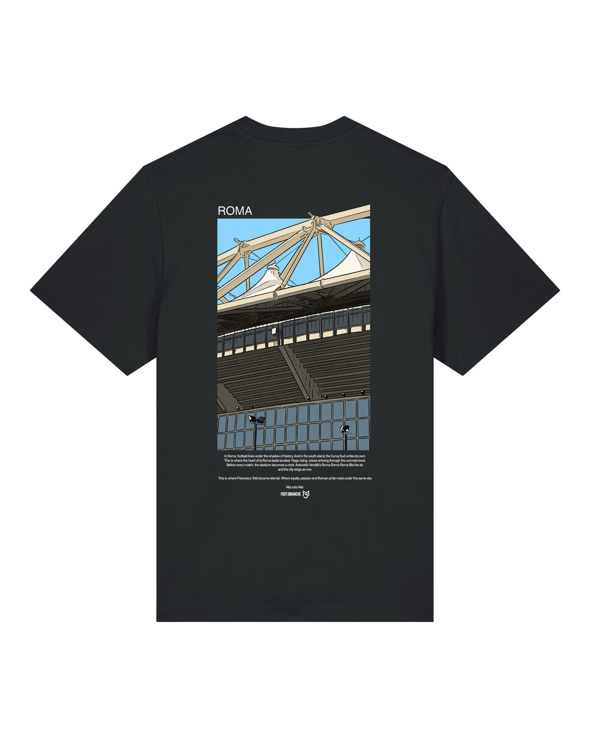 Tee Shirt Roma brodé - Mark Johnson x Foot Dimanche