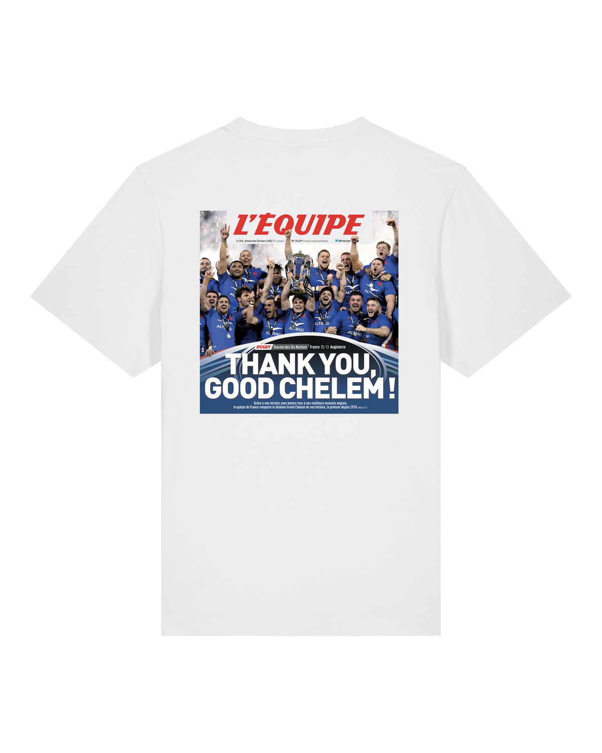 Tee Shirt Thank You Grand Chelem - L'Equipe x Foot Dimanche