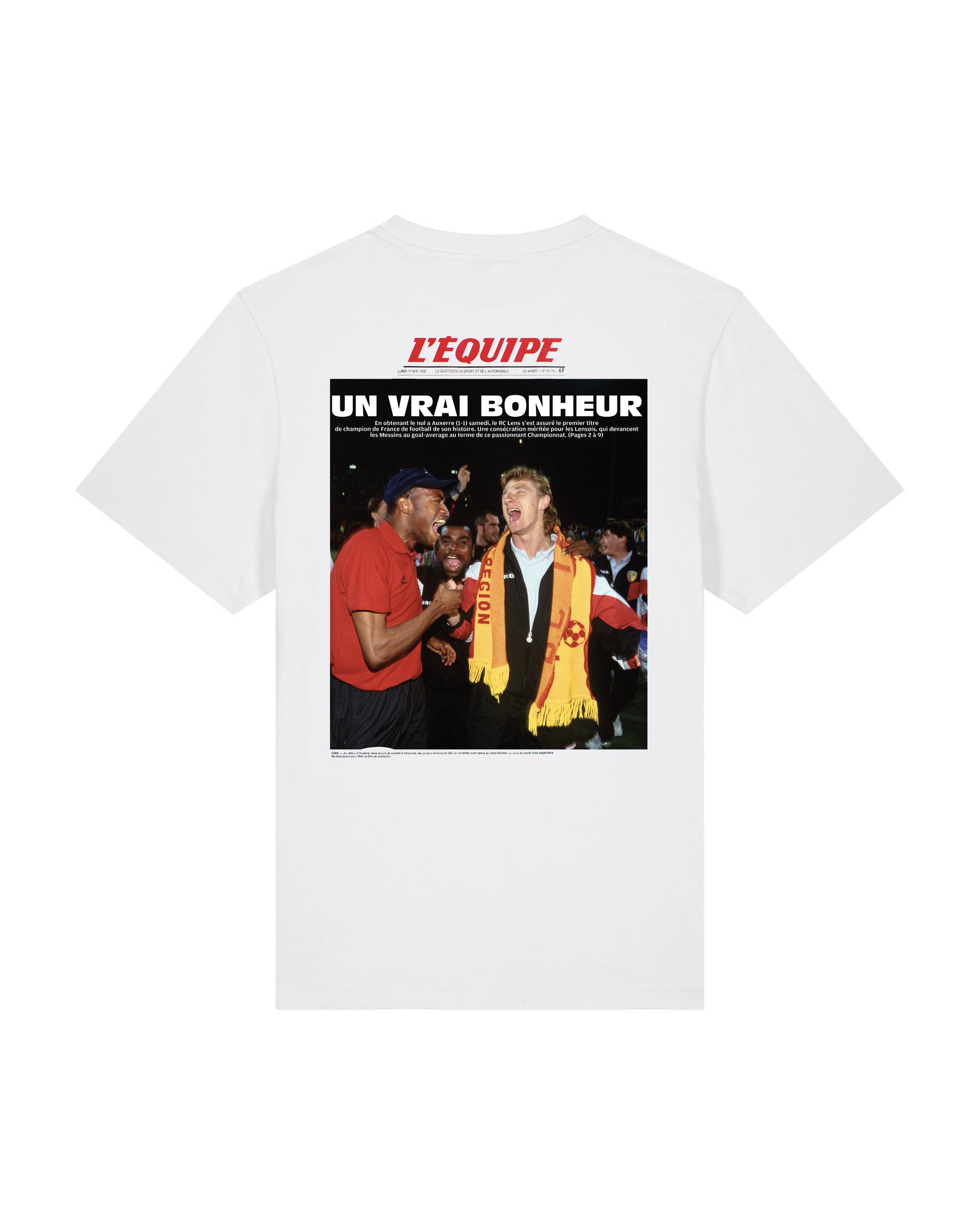 Tee Shirt Un vrai bohneur - L'Equipe x Foot Dimanche