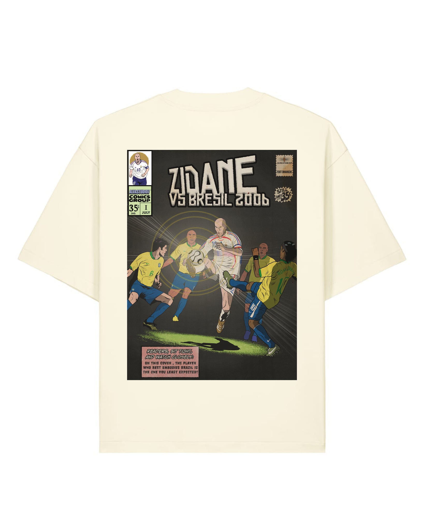 Tee Shirt Zidane 2006 - Foot Dimanche x Alvastudio7