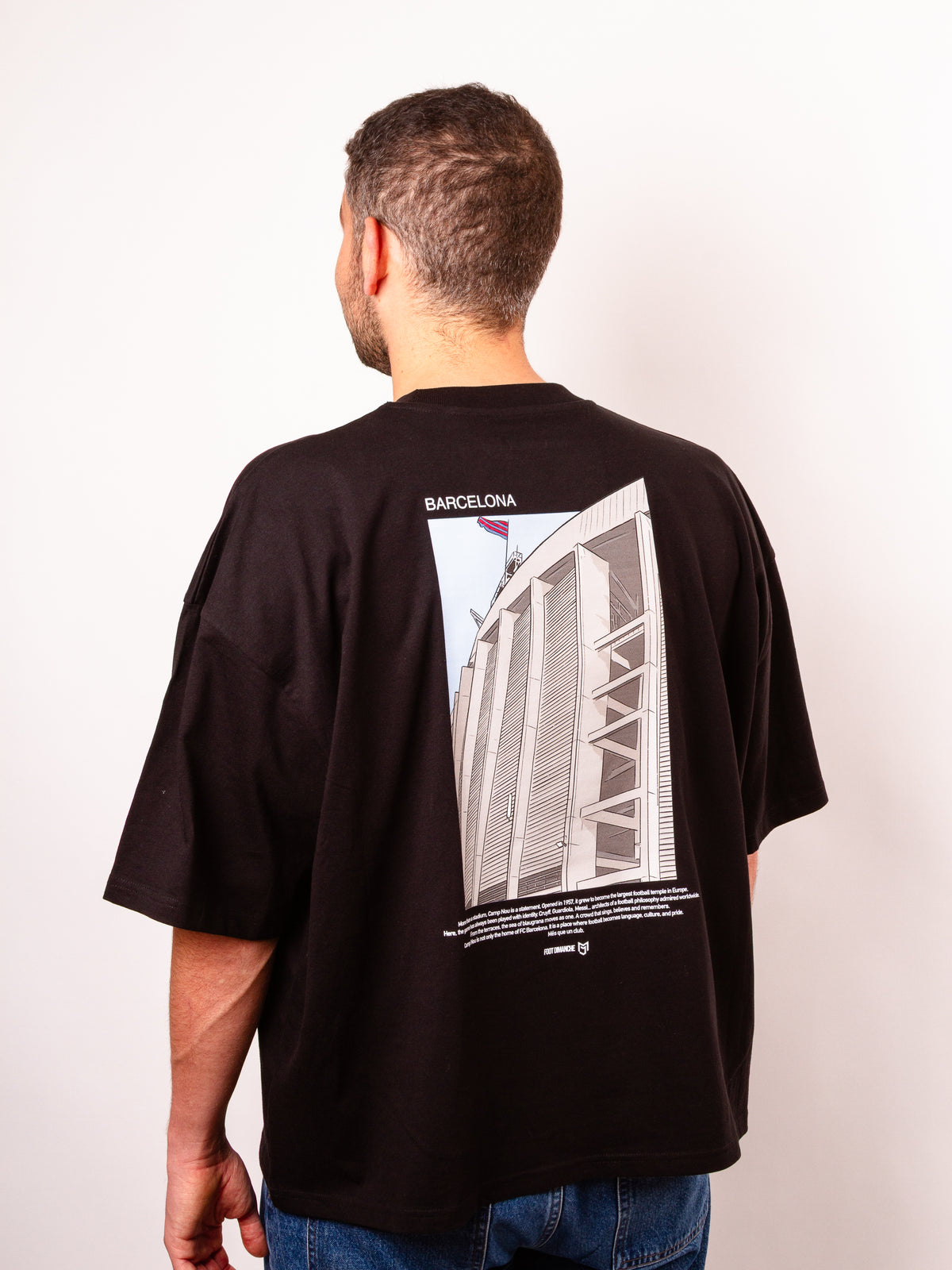Tee Shirt Barcelona brodé - Mark Johnson x Foot Dimanche