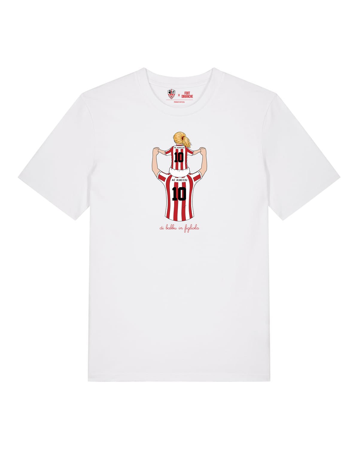 Tee Shirt Enfant Di Babbu in Fligliola -  AC Ajaccio x Foot Dimanche
