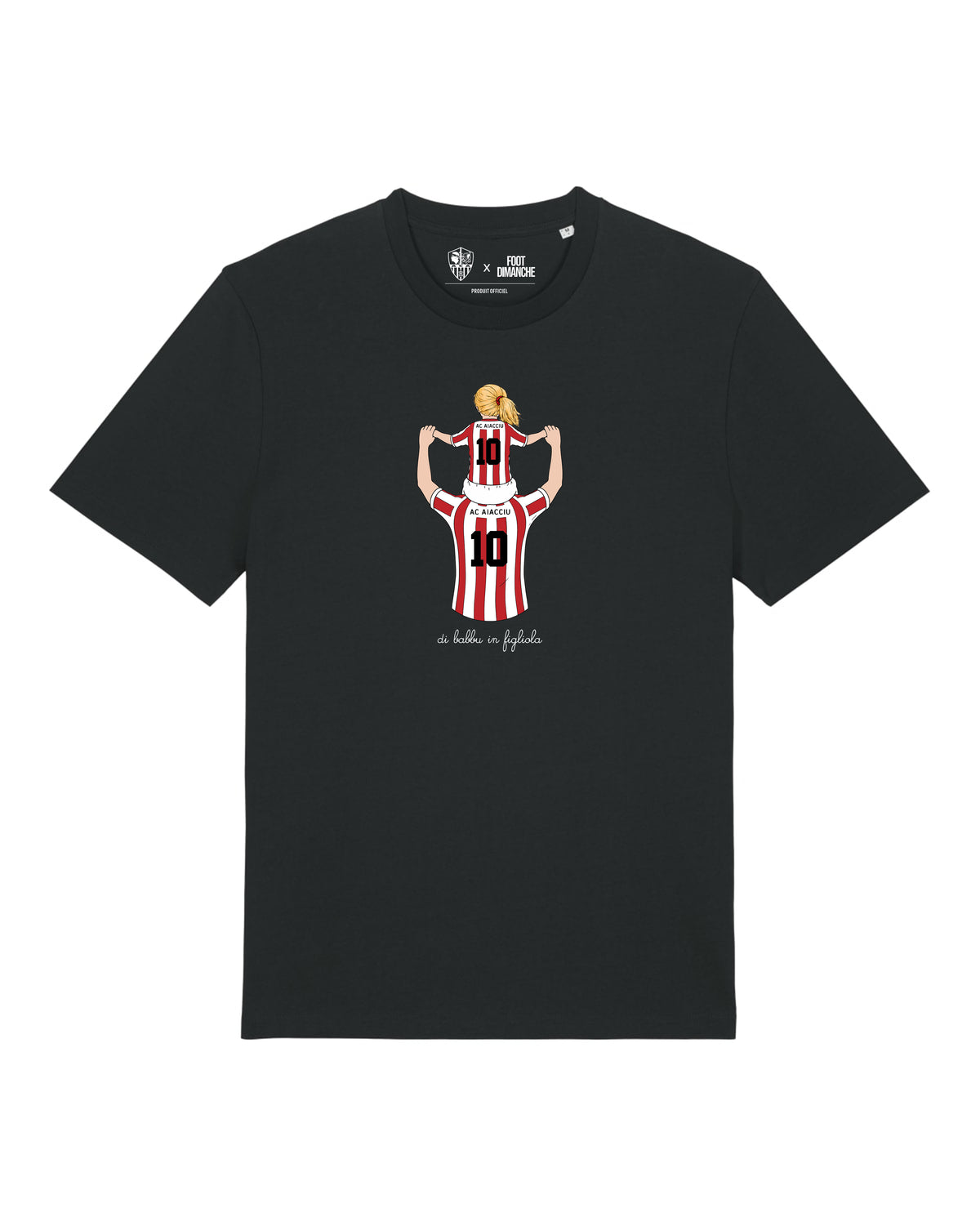 Tee Shirt Enfant Di Babbu in Fligliola -  AC Ajaccio x Foot Dimanche