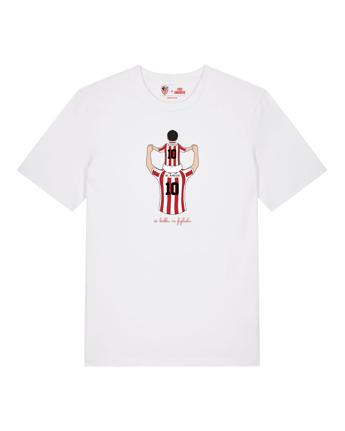 Tee Shirt Enfant Di Babbu in Fligliolu -  AC Ajaccio x Foot Dimanche