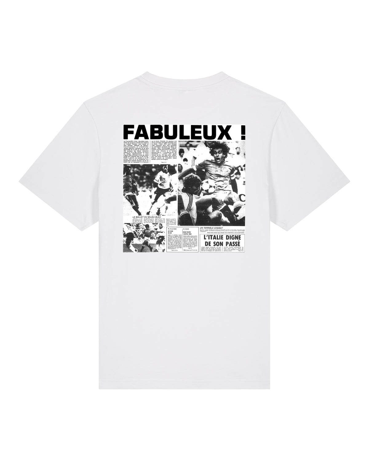 Tee Shirt Fabuleux ! France Allemagne 82 - L'Equipe x Foot Dimanche