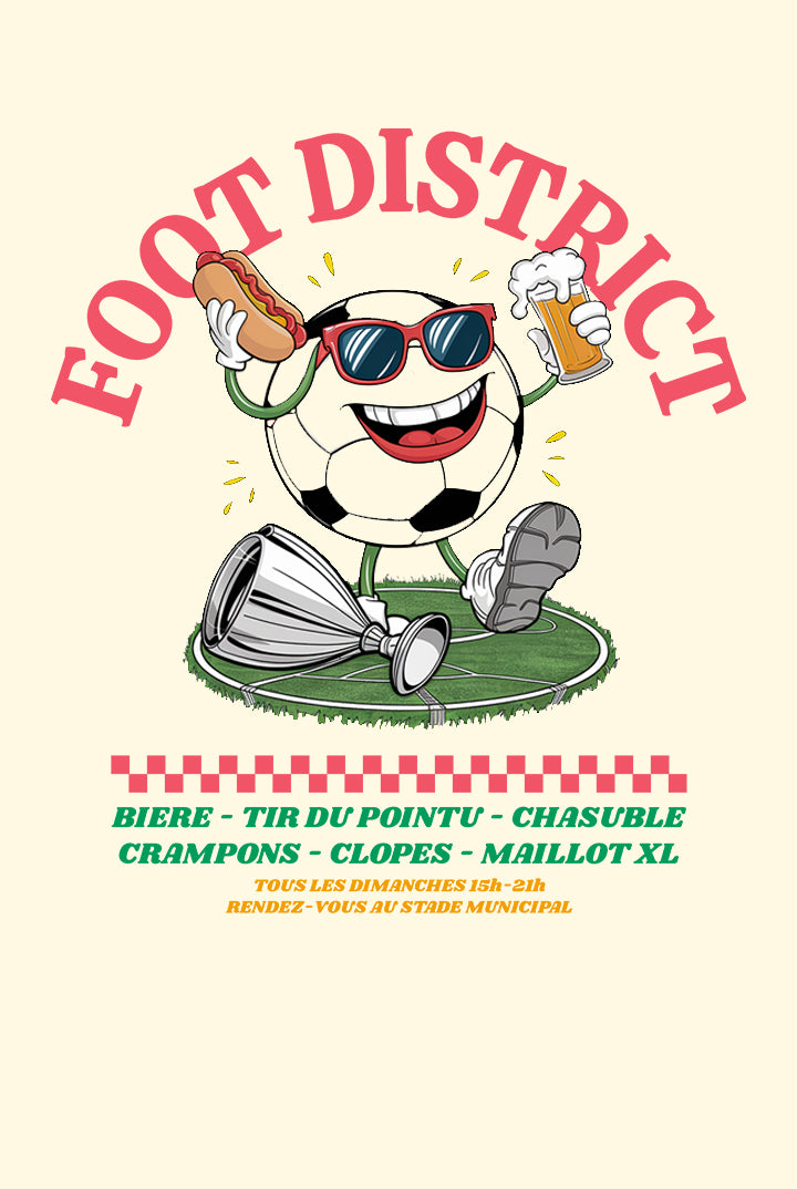Tee Shirt Foot District - Vrai Foot Day x Foot Dimanche