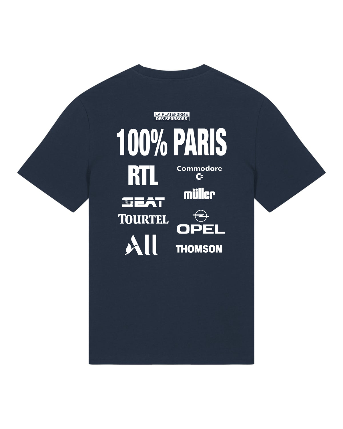 Tee Shirt La Plateforme des Sponsors 100% Paris