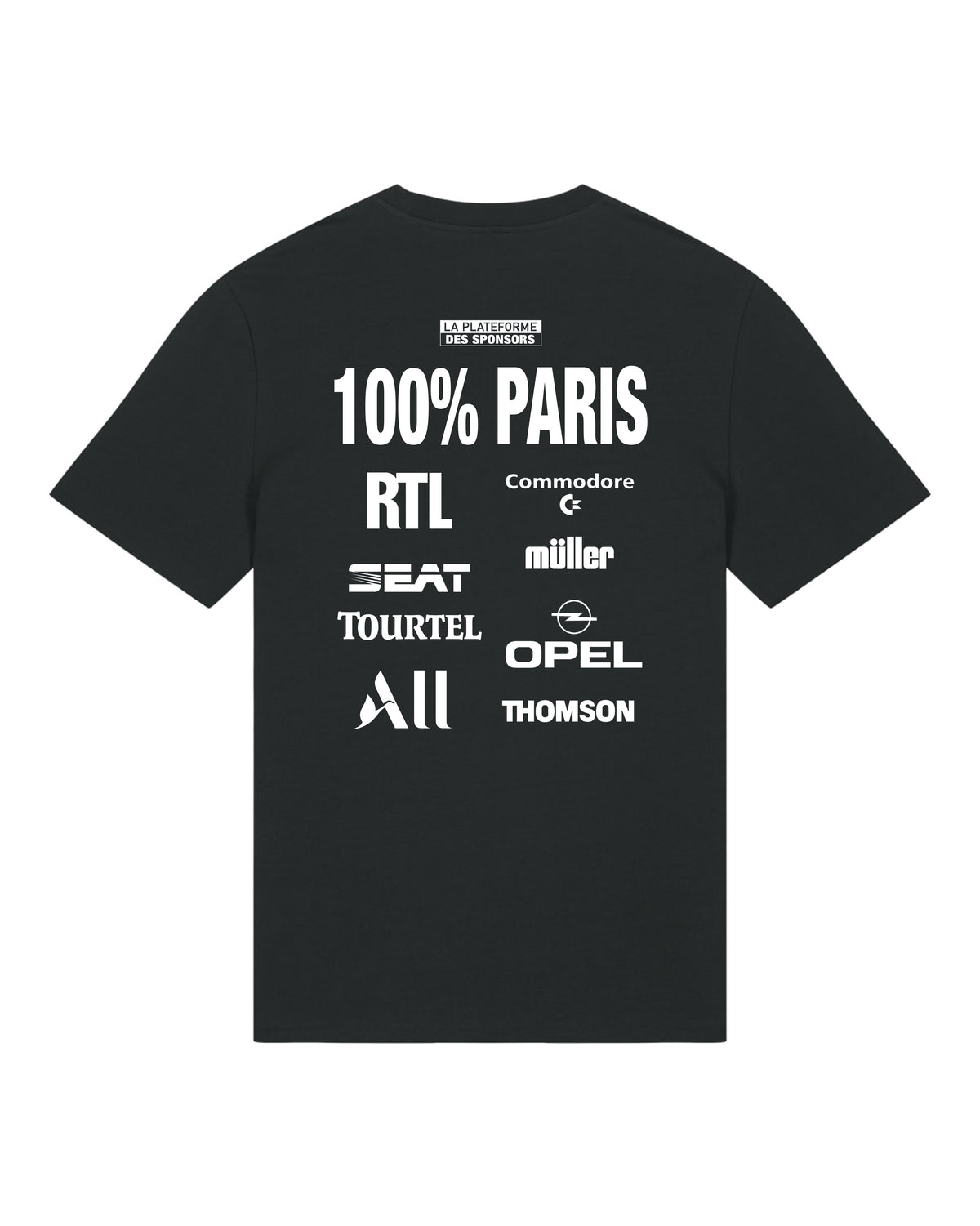 Tee Shirt La Plateforme des Sponsors 100% Paris