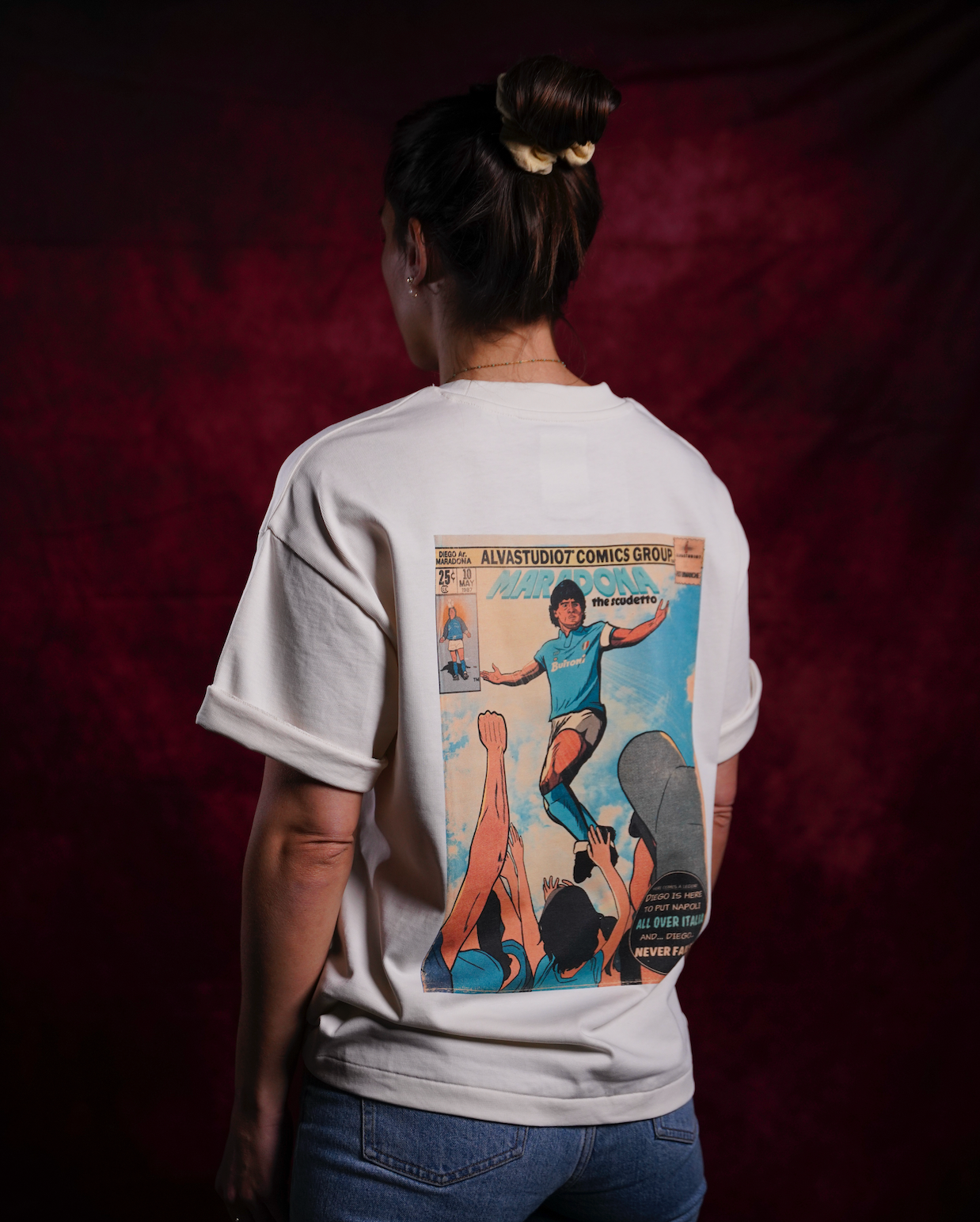 Tee Shirt Maradona - Foot Dimanche x Alvastudio7