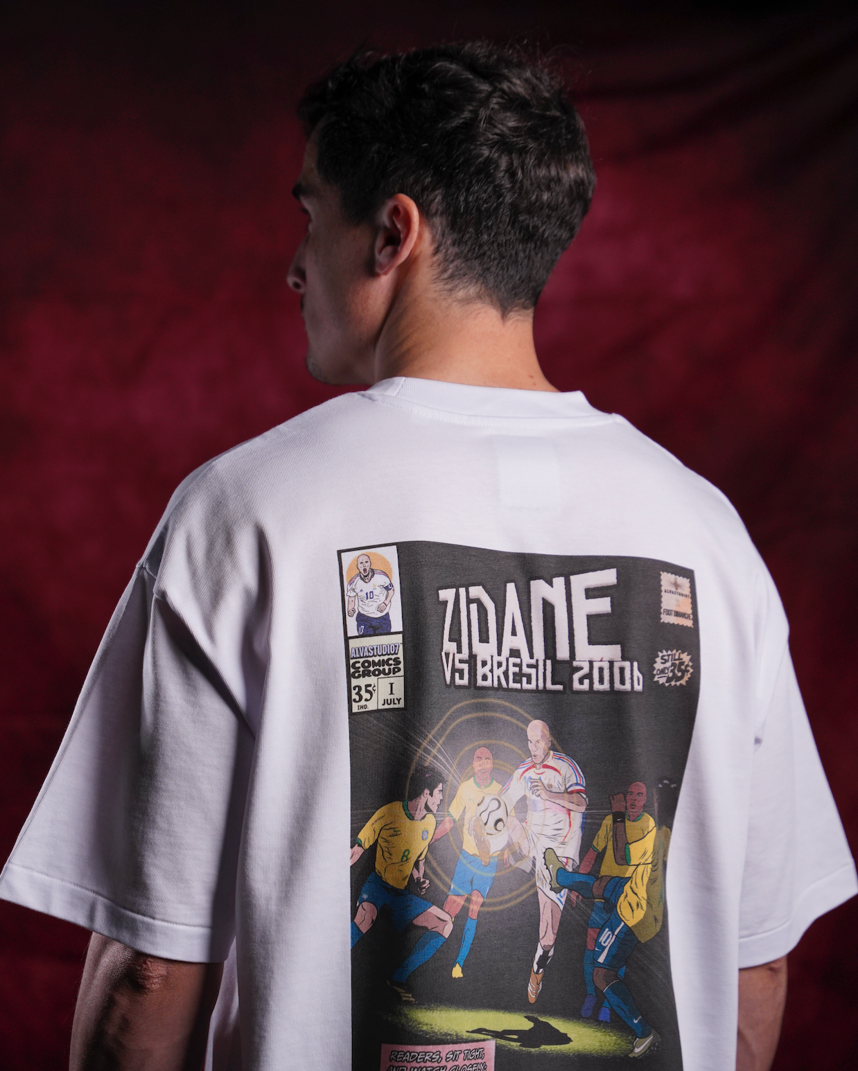 Tee Shirt Zidane 2006 - Foot Dimanche x Alvastudio7
