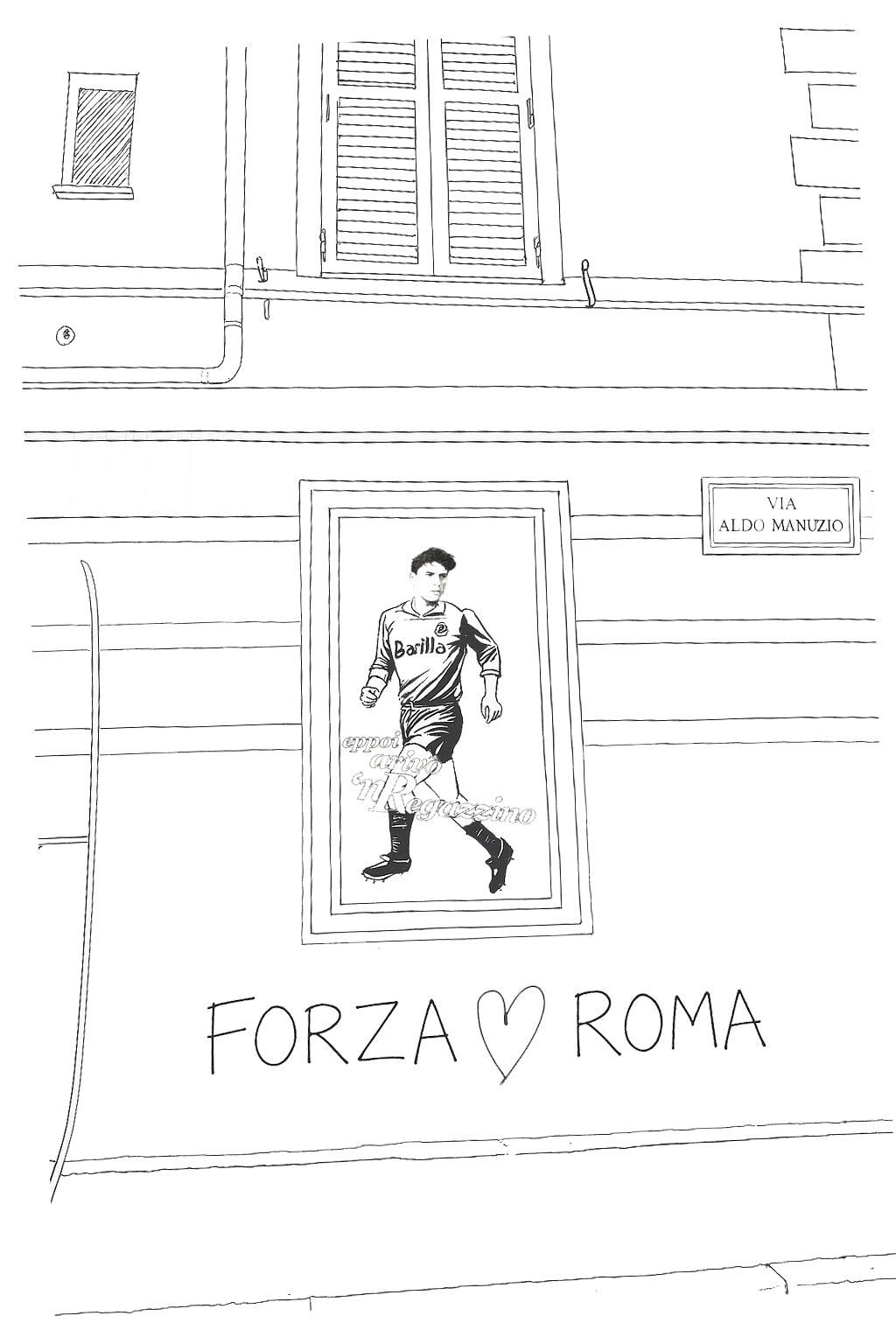 Tee Shirt Totti Murales - Foot Dimanche