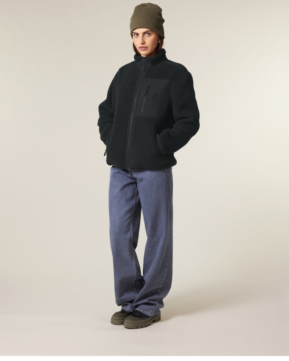 Veste Polaire Foot Dimanche brodée
