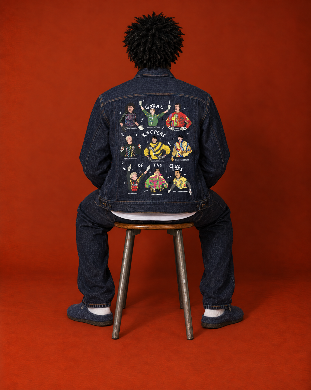 Veste en Jean Goalkeepers of the 90's brodé