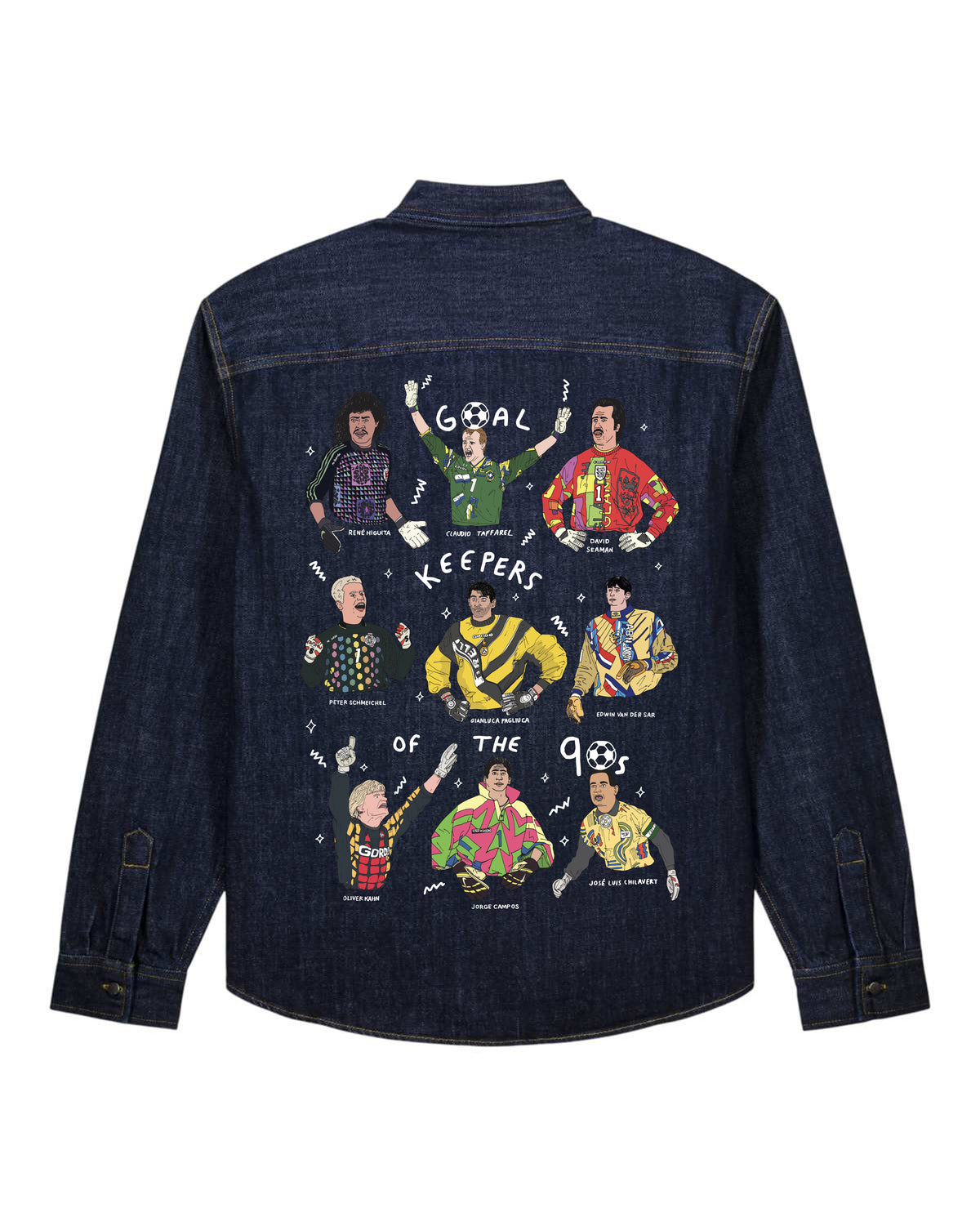 Veste en Jean Goalkeepers of the 90's brodé
