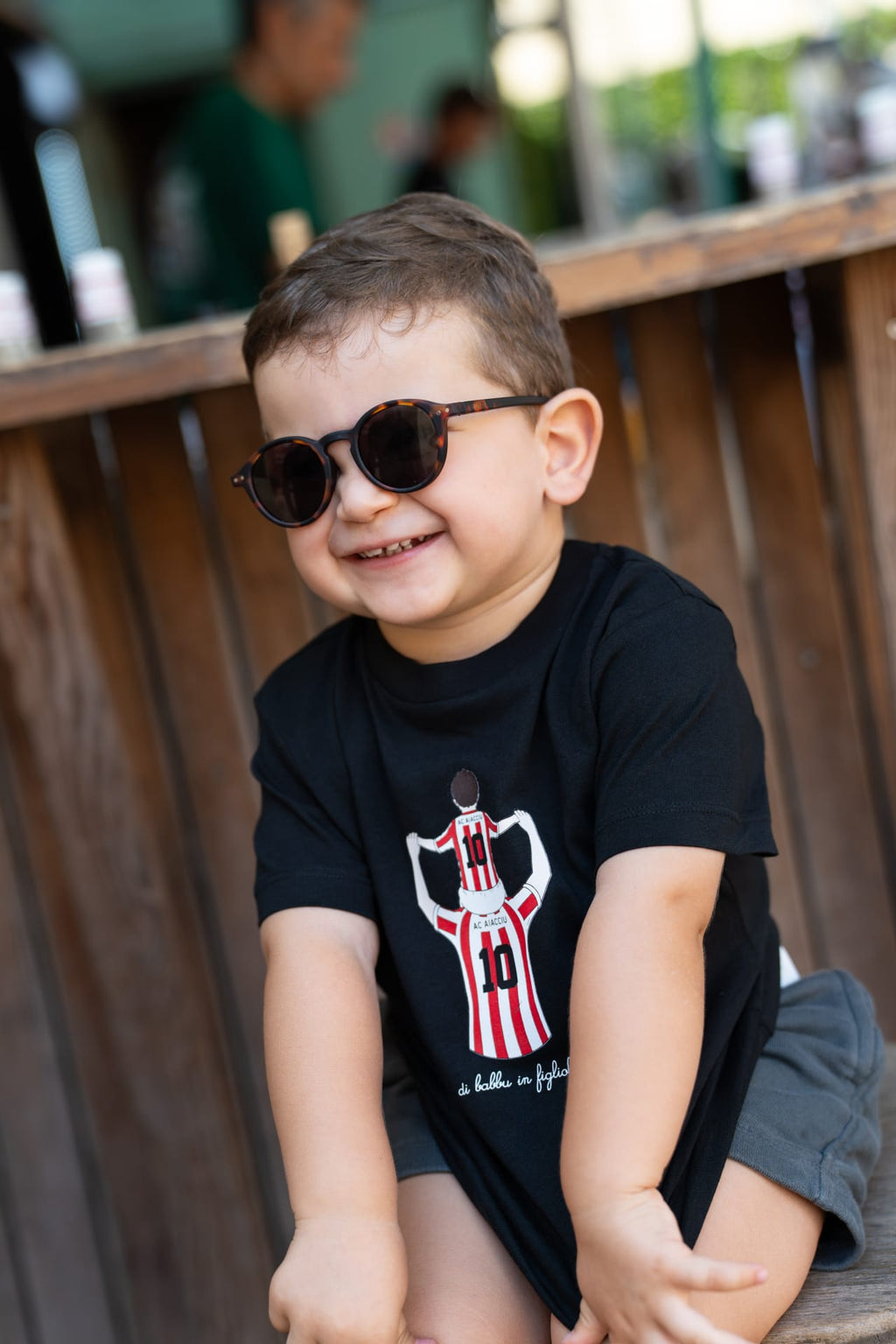 Tee Shirt Enfant Di Babbu in Fligliolu -  AC Ajaccio x Foot Dimanche