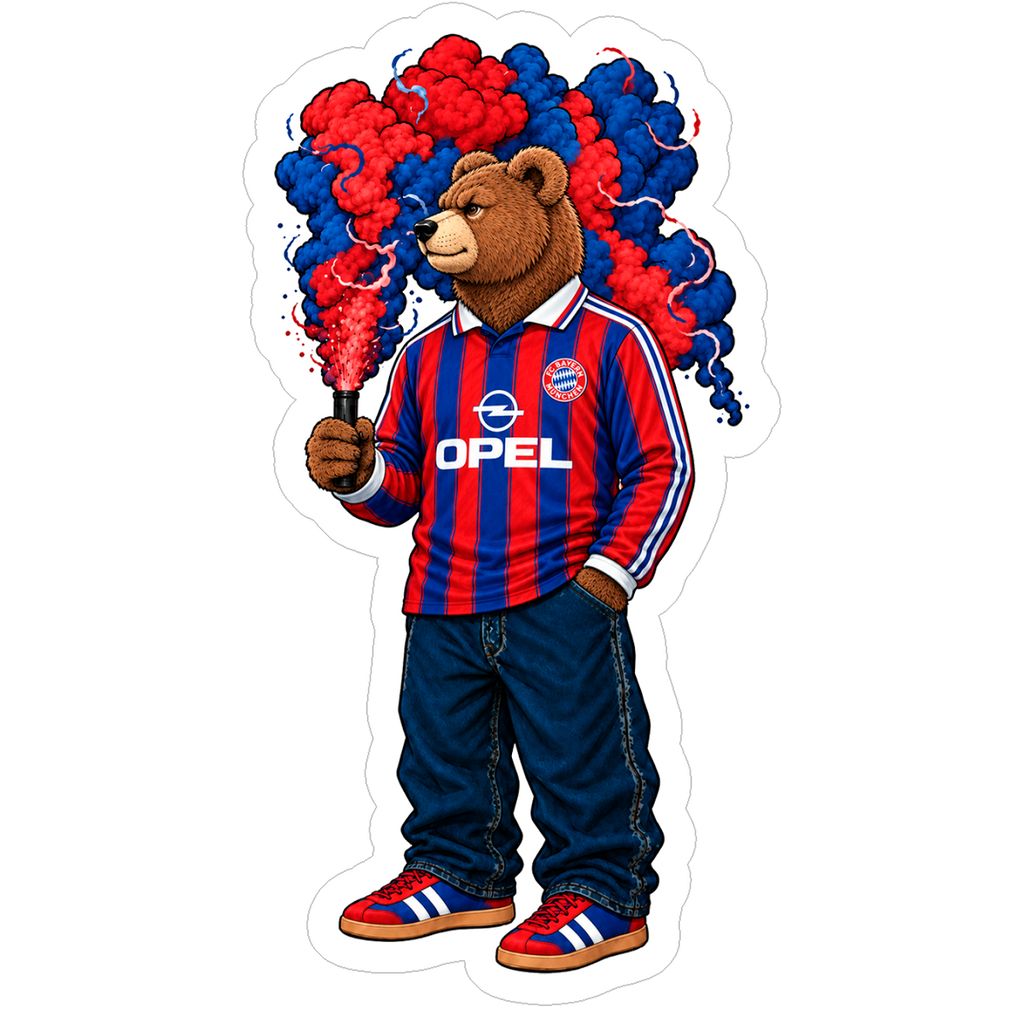 Sticker Teddy Bayern – Munich Vintage
