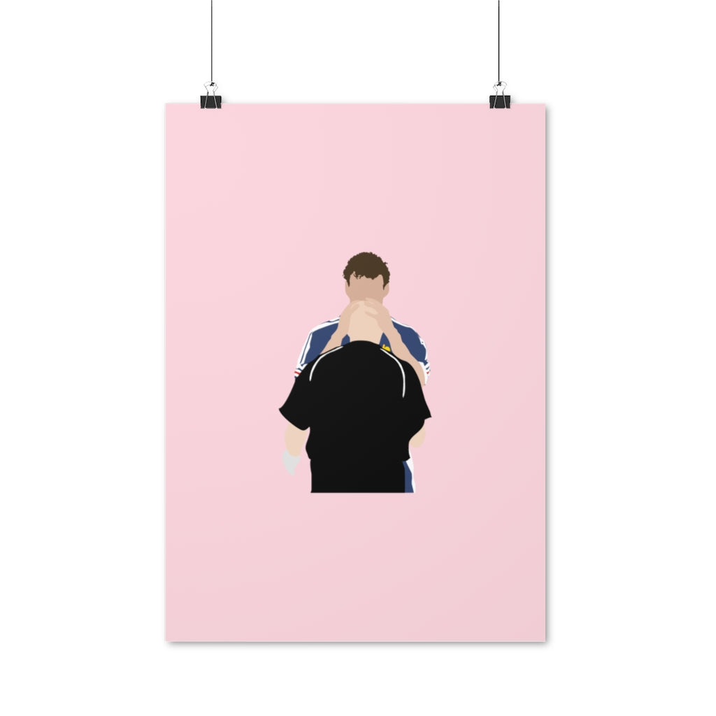 Poster France 98 Blanc Barthez -  Foot Dimanche