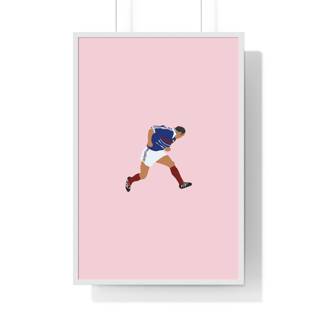 Poster Zinédine Zidane France 98 - Foot dimanche