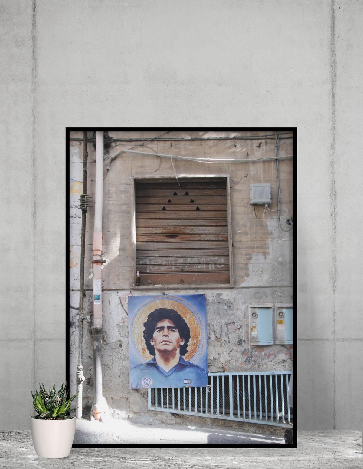 Photo Grand Format Diego Maradona Naples - Foot Dimanche