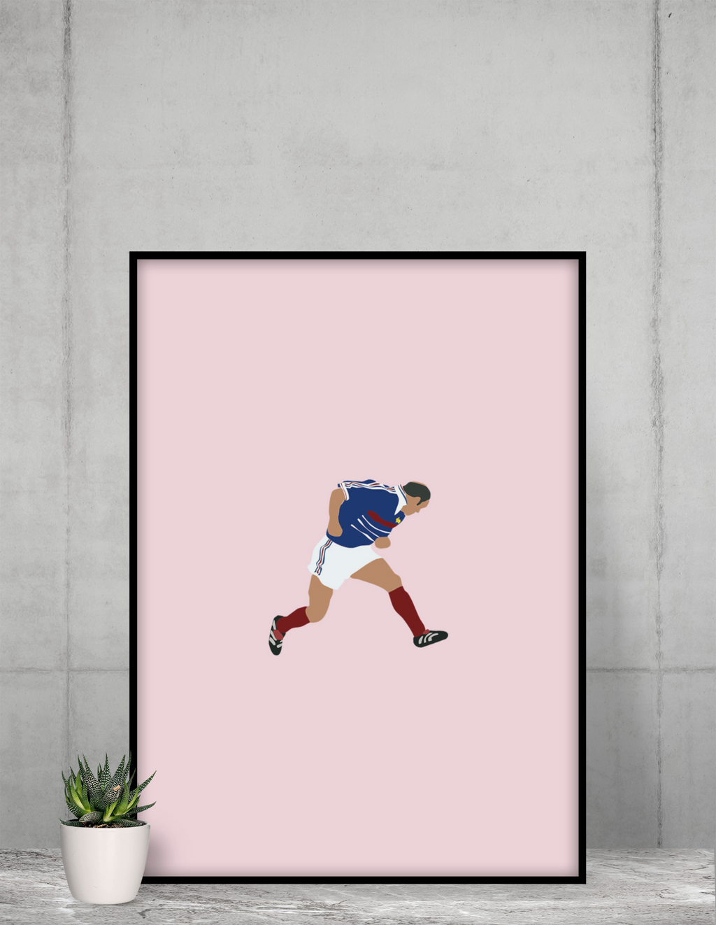 Poster Zinédine Zidane France 98 - Foot dimanche