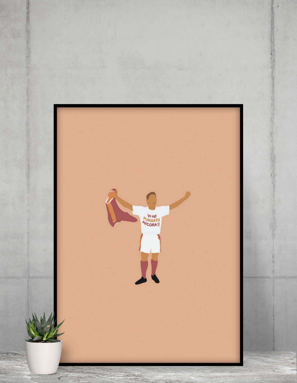 Poster Re di Roma Totti - Foot Dimanche