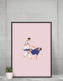 Poster Zidane & Materazzi - Foot Dimanche