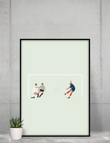 Poster Trezeguet Euro 2000 🇫🇷 - Foot Dimanche