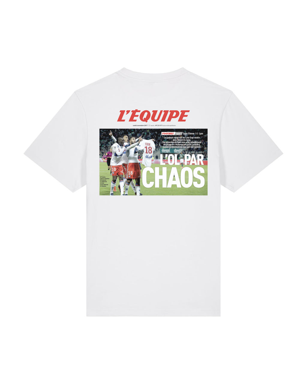 Tee Shirt L'OL par chaos - L'Equipe x Foot Dimanche