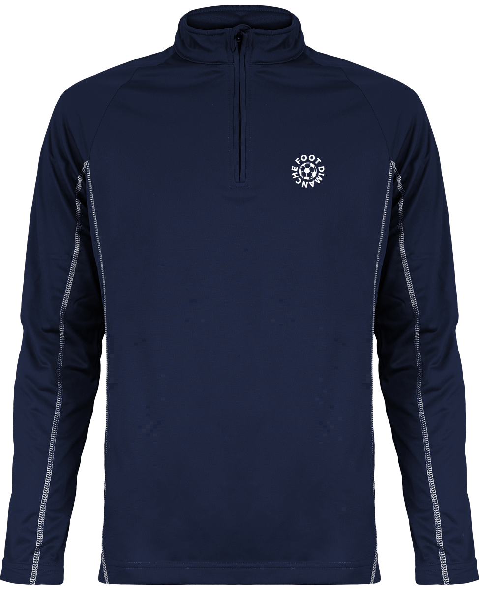 Sweat Entrainement Zip Foot Dimanche